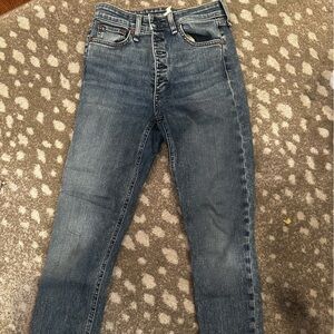 Rag & Bone blue light wash skinny jeans size 24